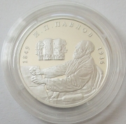 Russia 2 Roubles 1999 Ivan Pavlov Desk 1/2 Oz Silver