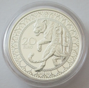 Österreich 20 Euro 2022 Augen der Kontinente Asien Tiger
