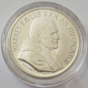 Vatican 1000 Lire 1992 Pope John Paul II Silver