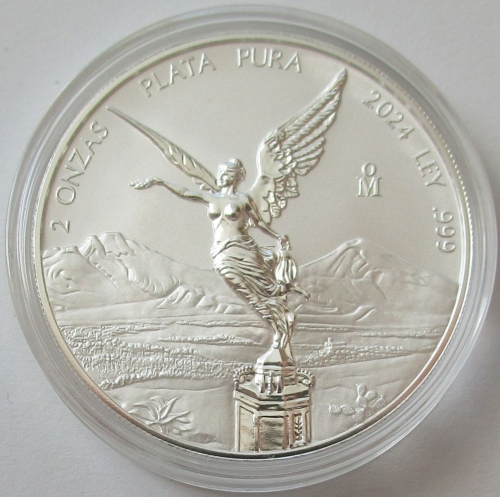 Mexico Libertad 2 Oz Silver 2024 Reverse Proof
