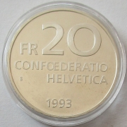 Schweiz 20 Franken 1993 Paracelsus BU