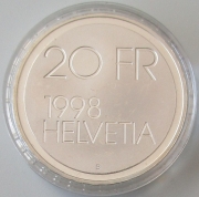 Schweiz 20 Franken 1998 Conrad Ferdinand Meyer BU