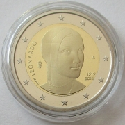 Italy 2 Euro 2019 Leonardo da Vinci Proof