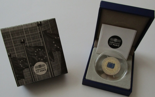 France 2 Euro 2015 30 Years Flag of Europe Proof
