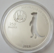 Djibouti 250 Francs 2018 Shapes of Africa Erdmännchen