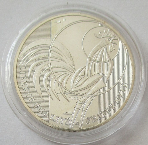 France 10 Euro 2016 Gallic Rooster Silver
