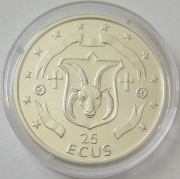 Isle of Man 25 ECU 1995 Ram Silver