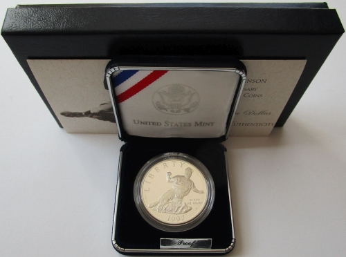 USA 1 Dollar 1997 Jackie Robinson PP