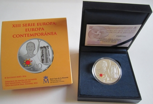 Spanien 10 Euro 2016 Europastern Modernismus