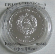 Transnistria 100 Roubles 2008 Wildlife Otter Silver
