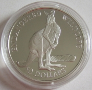 Cook Islands 50 Dollars 1991 Wildlife Red Kangaroo Silver