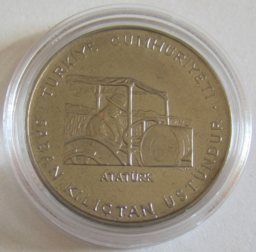 Turkey 2.50 Lira 1970 FAO Tractor