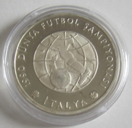 Türkei 20000 Lira 1990 Fußball-WM in Italien Landkarte