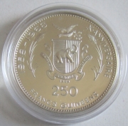 Guinea 250 Francs 1969 Apollo XI Moon Landing Silver