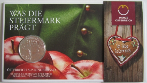 Austria 10 Euro 2012 Regions Steiermark Silver BU