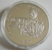 Liberia 20 Dollars 2000 History of America Great...