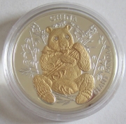 Liberia 10 Dollars 2004 Wildlife Giant Panda Silver