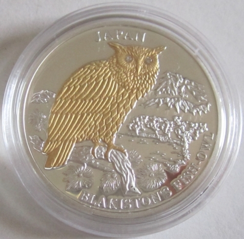 Liberia 10 Dollars 2004 Tiere Riesen-Fischuhu