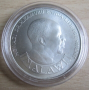 Malawi 10 Kwacha 1975 10 Years Central Bank Silver BU