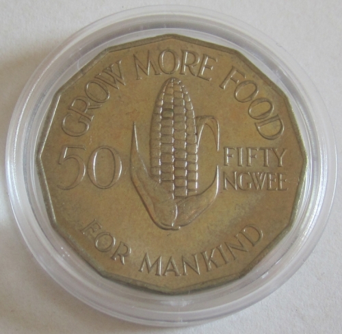 Sambia 50 Ngwee 1972 FAO Mais