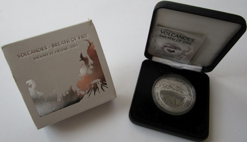 Fiji 10 Dollars 2013 Volcanoes Breath of Fire Mount St. Helens