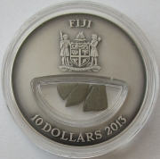 Fiji 10 Dollars 2013 Volcanoes Breath of Fire Mount St. Helens