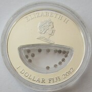 Fiji 1 Dollar 2012 Treasures of Mother Nature Switzerland Smoky Quartz