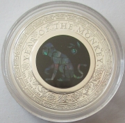 Australien 1 Dollar 2016 Opal Lunar Affe