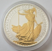 Großbritannien 2 Pounds 2002 Britannia Gilded