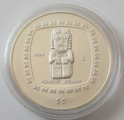 Mexico 5 Pesos 1998 Pre-Columbian Era Hombre Jaguar 1 Oz...