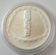 Mexico 5 Pesos 1998 Pre-Columbian Era Sacerdote 1 Oz Silver