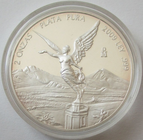 Mexiko Libertad 2 Oz Silber 2009 PP
