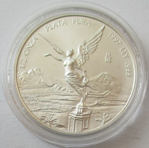 Mexico Libertad 1/2 Oz Silver 1997