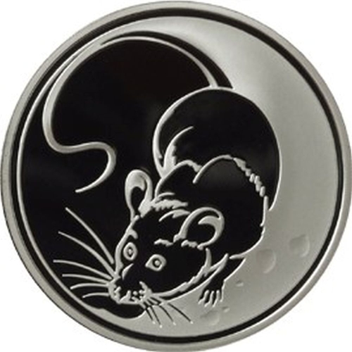 Russland 3 Rubel 2008 Lunar Ratte