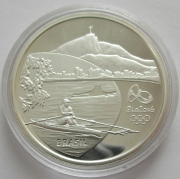 Brazil 5 Reais 2015 Olympics Rio de Janeiro Orchid Silver