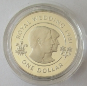 Bermuda 1 Dollar 1981 Royal Wedding