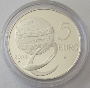 Italy 5 + 10 Euro 2003 1 Year Euro Cash Silver Proof