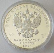 Russia 2 Roubles 2016 Nikolay Karamzin 1/2 Oz Silver