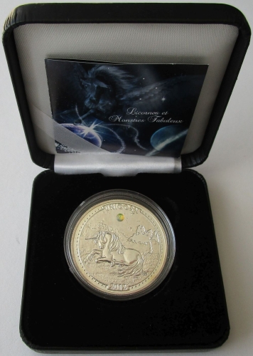 Cameroon 1000 Francs 2011 Licornes & Monstres Fabuleux Unicorn Silver