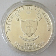 Cameroon 1000 Francs 2011 Licornes & Monstres Fabuleux Unicorn Silver
