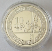 Belgium 10 Euro 2014 100 Years World War I Silver