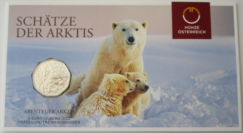Österreich 5 Euro 2014 Abenteuer Arktis BU