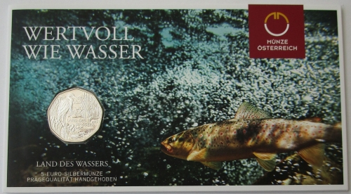 Österreich 5 Euro 2013 Land des Wassers BU
