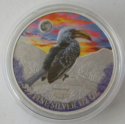 Kamerun 500 Francs 2022 Savanna Life Gelbschnabeltoko