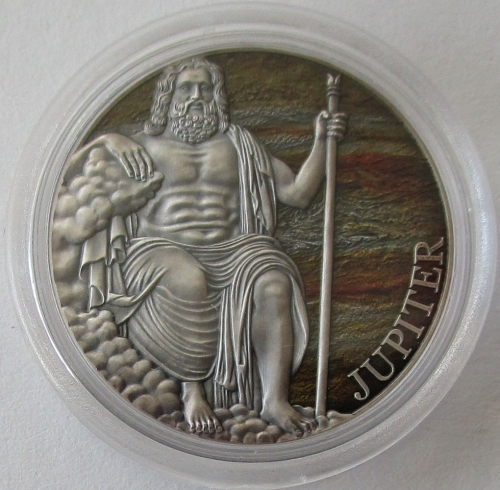 Ghana 2 Cedis 2022 Planets & Gods Jupiter 1/2 Oz Silver