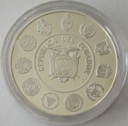 Ecuador 5000 Sucres 1999 Ibero-America Man & Horse Silver