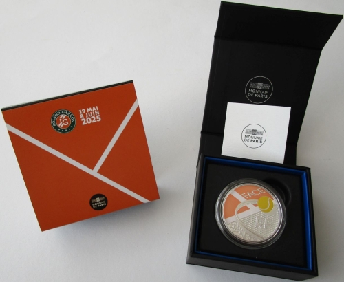 France 10 Euro 2025 100 Years Roland Garros French Open Silver