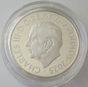 Großbritannien 2 Pounds 2025 Royal Tudor Beasts Greyhound of Richmond PP