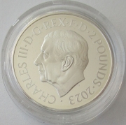 United Kingdom 2 Pounds 2023 Myths & Legends Merlin 1 Oz Silver Proof