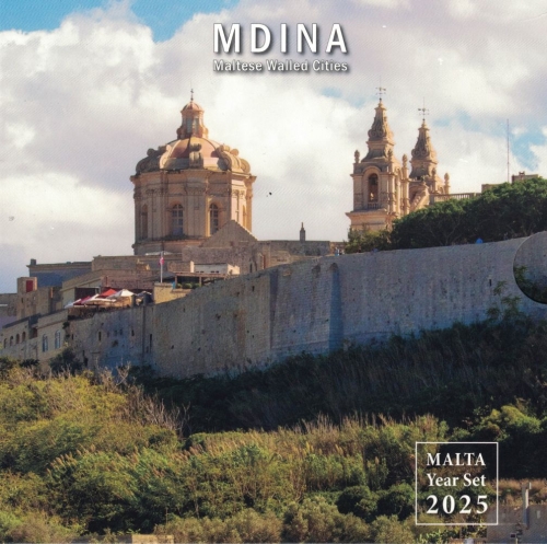 Malta Coin Set 2025 Mdina